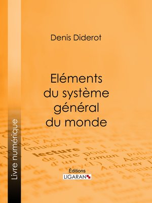 cover image of Eléments du système général du monde